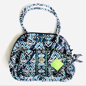 [Vera Bradley] Turn Lock Satchel in Ink Blue